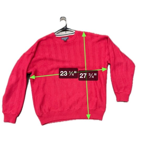 Roundtree & Yorke Red Crewneck Long Sleeve Sz XL - Picture 8 of 8